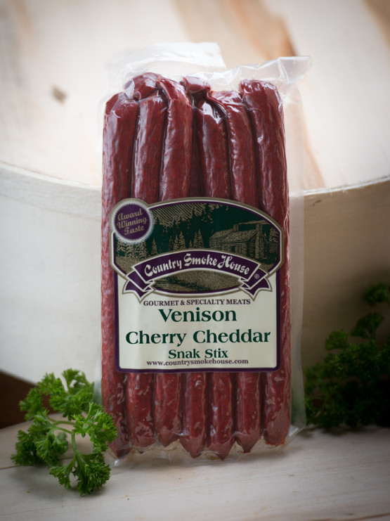 Venison Cherry Cheddar Snack Sticks